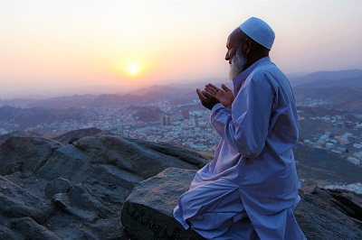 Musulmán en oración.