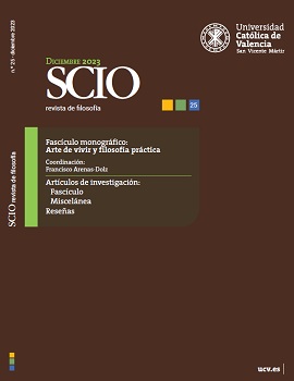 Número de diciembre de 2023 de Scio, la revista de filosofía de la ucv