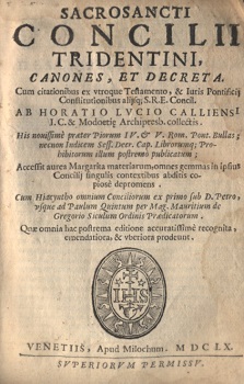 El Concilio de Trento configura la vida religiosa del Antiguo Régimen